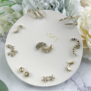 LOFT Ann Taylor - Moon Small Assorted Stud Earrings Set